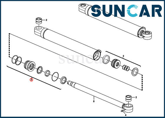 buy VOE15016631 VOE 15016631 Boom Offset Cylinder Service Kit Fits For Heavy Equipment Models EC35C SUNCARVO.L.VO online manufacture