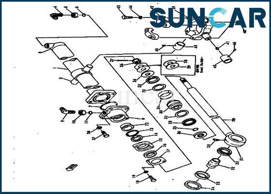 Buy KOMATSU D20A-2 Cylinder Hydraulic Oil Seal Kit 101-61-05010 online manufacture