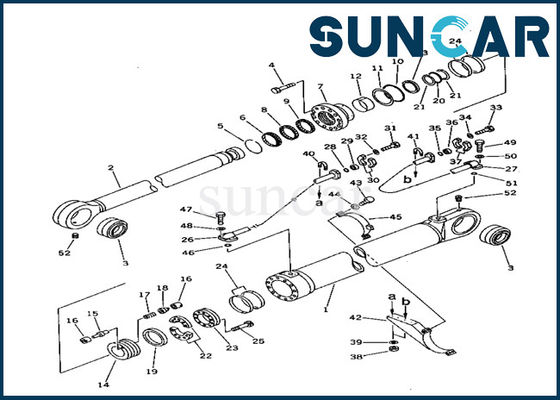 Buy 707-99-77250 Bucket Cylinder Service Kit Hydraulic Cylinder Seal Kits For Komatsu PC1000-1 online manufacture