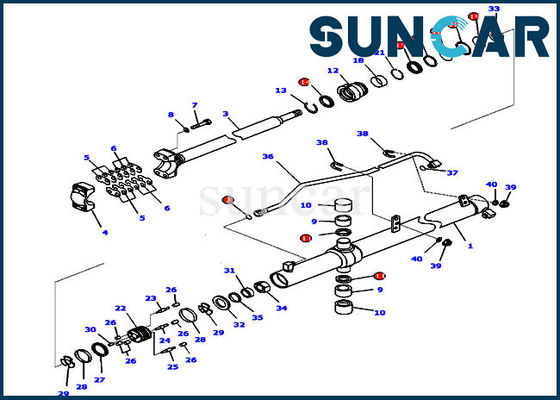 Buy 707-99-27310 Hydraulic Komatsu Oil Seal Kit Crawler Dozers Seal Fits Cylinder 60MM Rod 85MM Bore online manufacture
