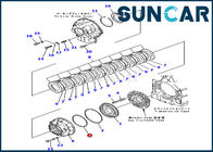 714-07-18590 Transmission Seal Ring WA450-3 WA470-3 Komatsu Loaders Machinery Sealing