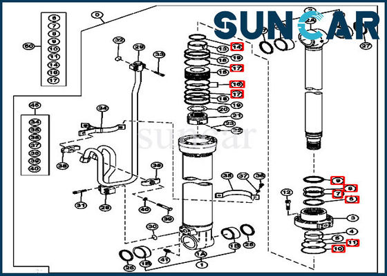 Buy 4614118 Boom Excavator Service Kit Cylinder Repair Kit Fits John Deere 210 Models online manufacture