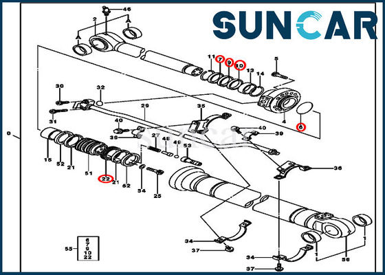 Buy 230CLC JOHN DEERE 9207059 Arm Cylinder Service Kit Mechanical Seal Replacement Kits online manufacture