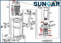 4438684 John Deere Arm Seal Kit 670GLC 650DLC Hydraulic Cylinder Replacement Service Kit