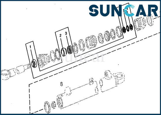 Buy Excavator RE17342 Replacement Boom Cylinder Repair Kit 690B John Deere Seal Kits online manufacture