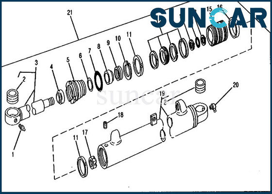 RE18949 Boom Sealing Kit 690C 690CR 693C Deere Cylinder Seal Repair Kit