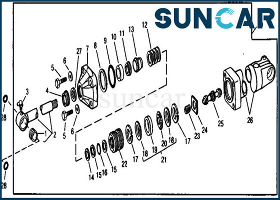 RE21201 Replacement Boom Cylinder Sealing Kit Fits 890 990 JOHN DEERE Equipment