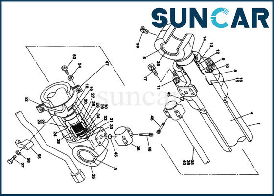 Buy LZ00449 Heavy Equipment CX130 CX135SR CASE Seal Kit excavator arm cylinder repair kit online manufacture