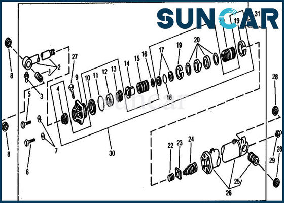 Buy Bucket Seal Kits RE11587 Cylinder Seal Repair Kit For Excavator 990 JOHN DEERE online manufacture