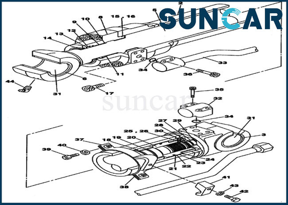 Buy LZ008960 Arm Cylinder Seal Repair Kit CX225SR Case Mechanical Oil Sealing Kit online manufacture