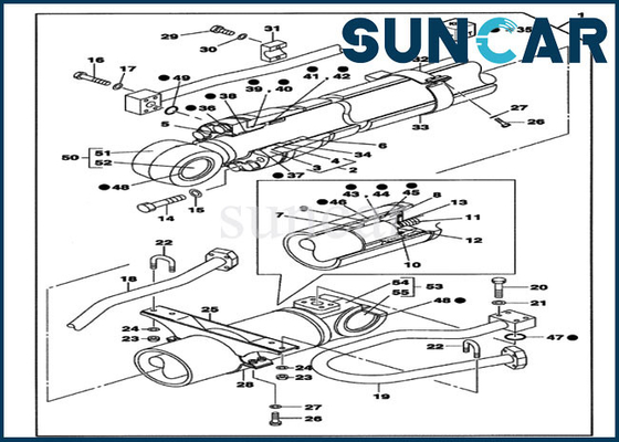 Buy Sealing Parts LZ006980 Dipper Cylinder Seal Replacement Kits Fits CX700B CX700 Case online manufacture