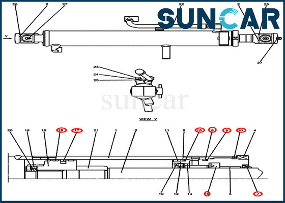 Buy CASE Sealing Kit PV01V00051R300 Boom/ Arm Repair Seal Kit Fits CX27B Crawler Excavator online manufacture