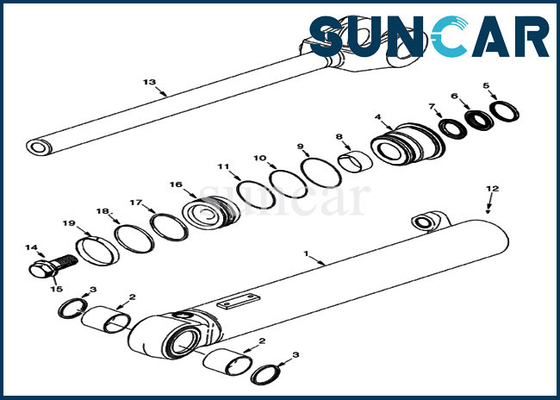 Buy 84244457 Lift Cylinder Seal Kit Case Sealing Kit For Models 921F 821G 821F Loader Machine Parts online manufacture