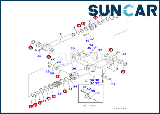Buy Bucket Cylinder Repair Kit Komatsu Fits 707-99-47890 707-99-47890 For PC240LC-8K PC240NLC-8K online manufacture