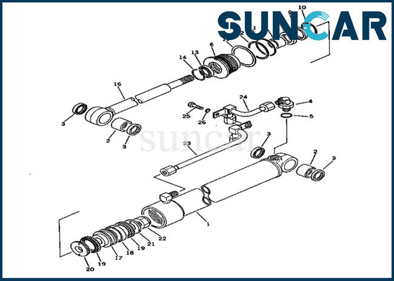 Buy Swing Cylinder Repair Seal Kit For 20S-63-86101 PC30-1 Komatsu Equipment Service Parts online manufacture