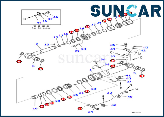 Buy Arm Cylinder Replacement Kit 7079968780 707-99-68780 For PC400LC-8 PC400-8 PC400-8R Komatsu online manufacture