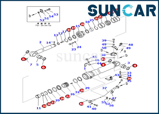 Buy Komatsu Arm Cylinder Seal Kit 721-98-02270 7219802270 Fits PC360LC-11 HB365LC-3 PC390LC-8M0 online manufacture