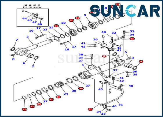 buy 707-99-69585 Arm Cylinder Repair Seal Kit Wear Resistance PC400-7 PC400LC-7 Komatsu Sealing Kit online manufacture