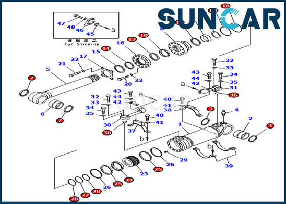 buy 707-99-47821 7079947821 Bottom Dump Cylinder Seal Kit Wear Resistance PC400-7 PC400LC-7 Komatsu Repair Kits online manufacture