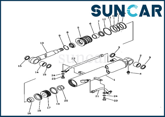 Buy Boom Cylinder Seal Kit 20T6302050 20T-63-02050 Fits PC40-6 Komatsu Boom Cylinder Seal Repair Kit online manufacture