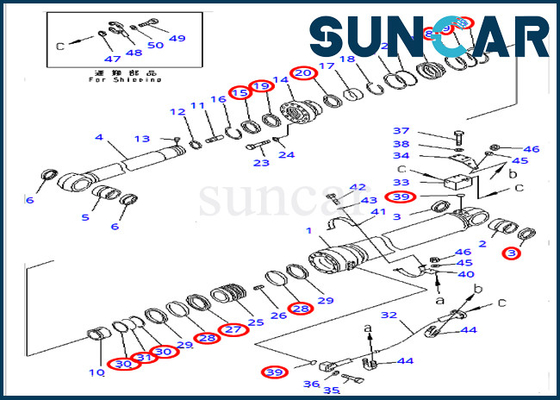 Buy 707-99-69740 Arm Cylinder Seal Repair Kit Fits Komatsu PC400-7 Excavator Hydraulic Oil Seal Kit online manufacture
