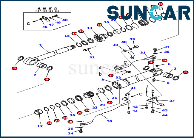 Seal Kit 707-99-67871 7079967871 Boom Hydraulic Cylinder