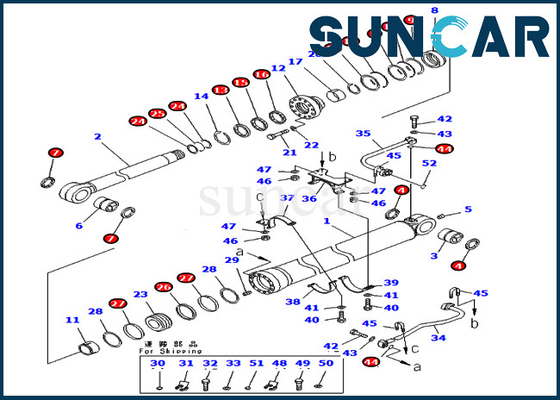 707-99-69540 7079969540 Bucket Seal Kit Hydraulic Cylinder Fits For Komatsu PC800-8 PC850-8 PC800LC-8