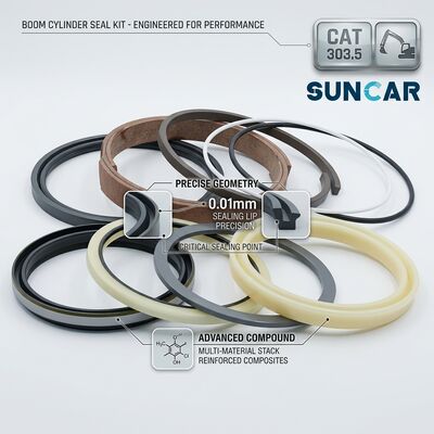 163-7006KT 163-7007KT Boom Cylinder Seal Kit For CAT 303.5