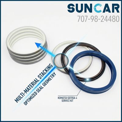 707-98-24480 Leaning Cylinder Service Kit for Komatsu GD705A-4 GD705A-4A GH320-2