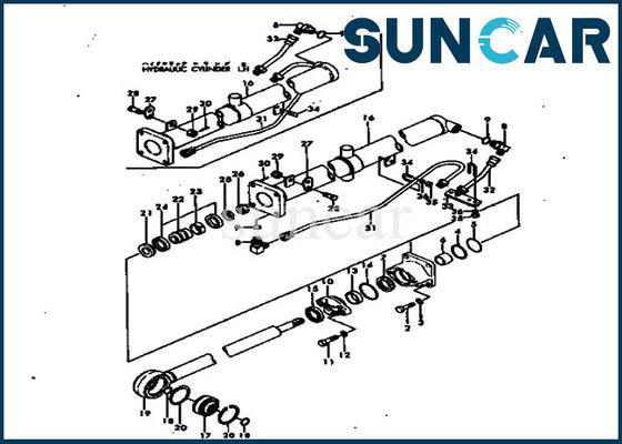 101-62-05020 Hydraulic Cylinder Seal Kit Komatsu D20A-2 1016205020 Hydraulic Cylinder Repair Kits