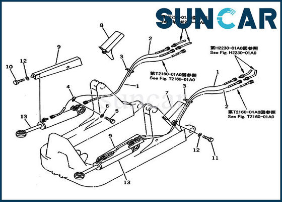 707-98-41010 7079841010 Blade Lift Cylinder Seal Kit For Komatsu Power Angle Tilt Dozer