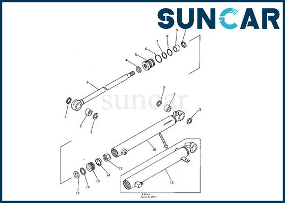 707-00-50320 Komatsu Arm Hydraulic Cylinder Assy Seal Kit Fits PC05-1 Excavator machinery