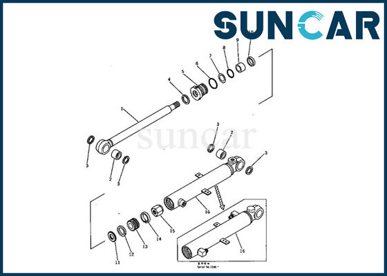 707-00-50330 Komatsu Bucket Cylinder Seal Kit PC05-1 Mini Excavator Cylinder Inner Service Kit