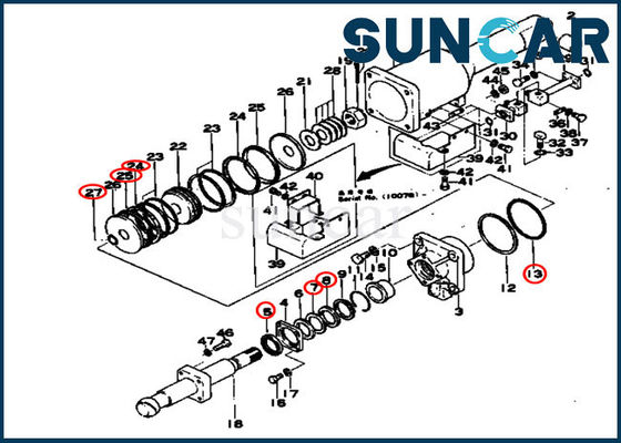 150-81-05010 Tilt Cylinder Service Kit 1508105010 Seal Repair Kit For D80A-12 D85A-12 Komatsu