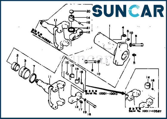 154-61-05012 Komatsu Sealing Kit ISO9001 D80A-12 D80P-12 Hydraulic Cylinder Repair Kits