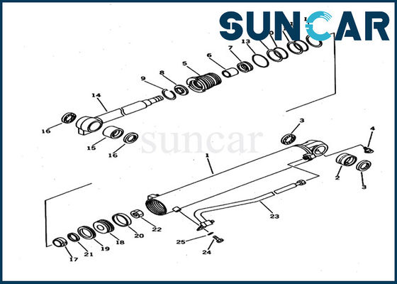 707-98-22810 Komatsu Excavator Boom Cylinder Seal Kit PC12UU-2 Inner Repair Service Kit