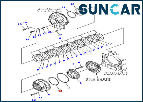 714-07-18590 Transmission Seal Ring WA450-3 WA470-3 Komatsu Loaders Machinery Sealing