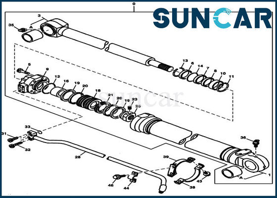 9178294 Replacement Bucket Seal Kit Cylinder Kits Fits John Deere 230LCR 790ELC 230LC