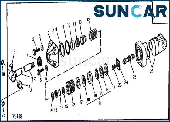 High Performance RE11569 Deere Hydraulic Cylinder Oil Seal Kit Boom Replacement Kits