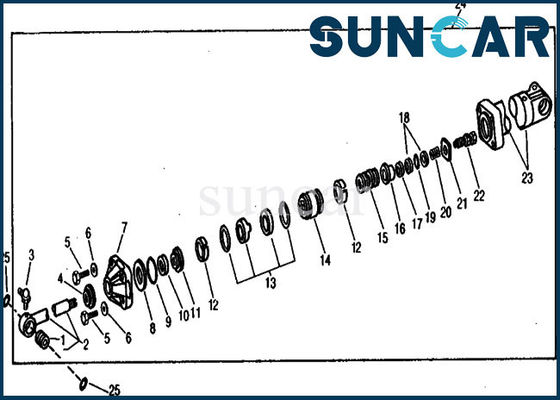 Boom Cylinder Sealing Kit AR105637 Deere Seal Repair Kits For Excavator 890A