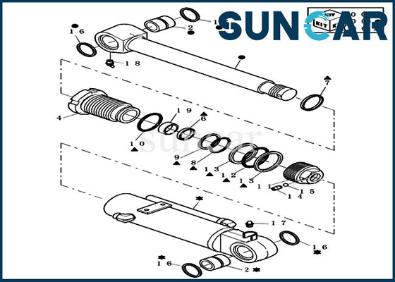 CX31B Case Repair Kit 72280261 Dozer Hydraulic Seal Kit For Mini Crawler Excavator Cylinder Sealing