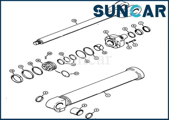 G110524 Lift Cylinder Seal Kit For North America Case 621 721 Wheel Loader Construction Equipment