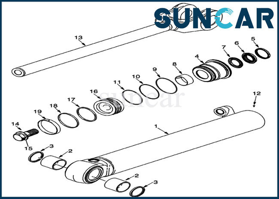 Case Replacement Seal Kit 8605262 Lift Cylinder Kits Fits Loader 721E 721D 721F 721G