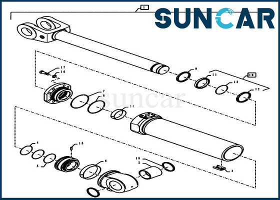 Loader Service Kit 47773169 Lift Cylinder Seal Repair Kit For Model 921G 1021G 1121F 1121G Case