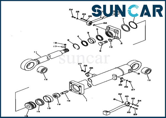 Arm Seal Kit Hydraulic Cylinder 207-63-66100 2076366100 For PC300-1 PC300LC-2 Excavator Komatsu