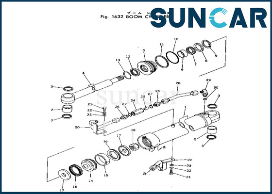 Boom Cylinder Seal Kit 20T-63-56103 20T6356103 Komatsu Fits PC40-2 Boom Cylinder Sealing Kit
