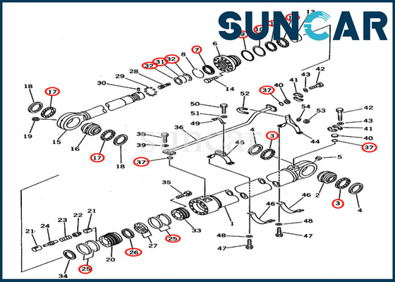 707-99-78640 7079978640 Repair Seal Kit Hydraulic Cylinder Fits Equipment PC650-3 PC650-5 Komatsu