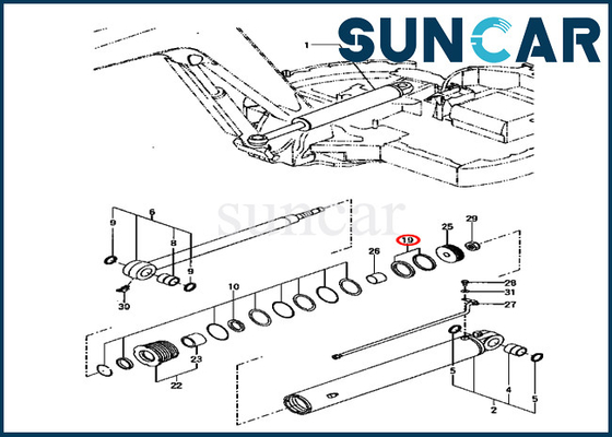 YM172187-72290 YM17218772290 Swing Cylinder Seal Kit Fits For KOMATSU PC70FR-1 Construction Machinery