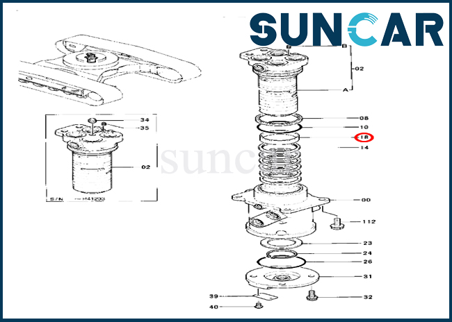 4241780 Bushing Hitachi Genuine Parts For Excavator EX100-3 EX120-2 ...