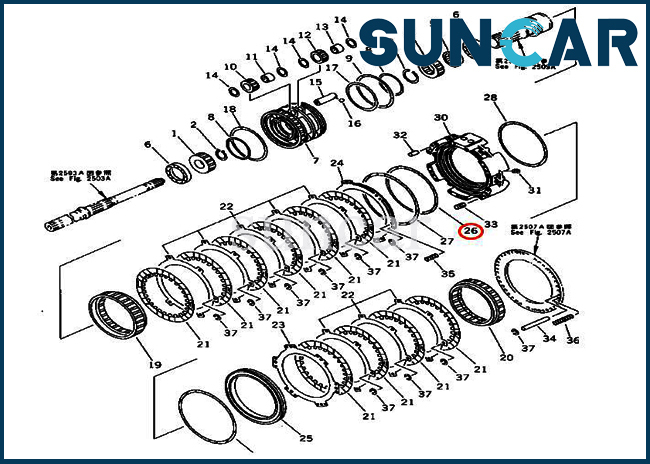 175-15-59270 1751559270 Gearbox Seal Ring For Komatsu Transmission ...